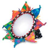 Color Burst Mirror baby toy by Manhattan Toy. Color Burst Mirror baby toy by Manhattan Toy.