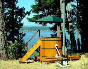 Wood Burning Hot Tub